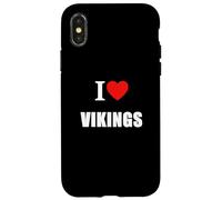 I Love Vikings For Medieval History Fans Students, Teachers Case for iPhone X/XS