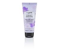 I Love Violet Dreams Scented Hand & Nail Cream 100ml - Nourishing Shea Butter & Coconut Oil - 93% Naturally Derived Ingredients - Hydrating Vegan-Friendly Cream for Soft, Smooth & Healthy Hands 100ml