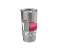 I Love Violet Personalized First Name Violet Stainless Steel Insulated Tumbler