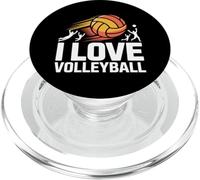 I Love Volleyball Enthusiast Spirit PopSockets PopGrip for MagSafe