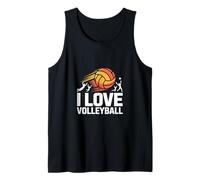 I Love Volleyball Enthusiast Spirit Tank Top