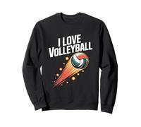 I Love Volleyball Passionate Game Spirit Sweatshirt