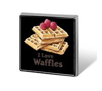 I Love Waffles Custom Brooch Pin Lapel Pins Tie Suit Dress Accessories Wedding Birthday for Men Women