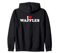 I Love Waffles, I Heart Waffles Zip Hoodie