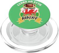 I LOVE WALES CYMRU AM BYTH PopSockets PopGrip for MagSafe
