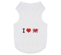 'I Love Wales' Pet Dog/Cat T-Shirt (PT00093131)