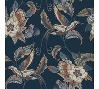 I Love Wallpaper Beautiful Birds Wallpaper In Navy