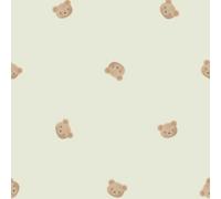 I Love Wallpaper Cozy Bear Wallpaper In Soft Sage