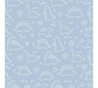 I Love Wallpaper Dinky Dinos Wallpaper In Pale Blue