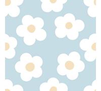 I Love Wallpaper Ditsy Daisy Wallpaper In Soft Blue
