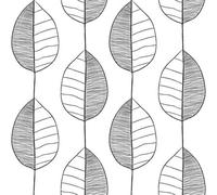 I Love Wallpaper Fika Leaf Wallpaper In Black And White