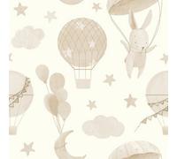 I Love Wallpaper High Flying Bunny Wallpaper In Neutrals