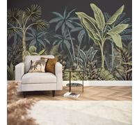I Love Wallpaper Jungle Escape Mural In Dark Teal And Charcoal