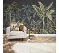 I Love Wallpaper Jungle Escape Mural In Dark Teal And Charcoal (350Cm X 240Cm)
