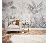 I Love Wallpaper Jungle Escape Mural In Pale Grey