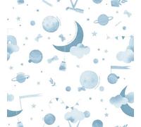I Love Wallpaper Little Dreamer By Amy Hart Wallpaper In Blue And White