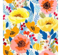 I Love Wallpaper Pretty Peony Wallpaper In Pink, Orange And Yellow