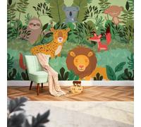 I Love Wallpaper Rumble In The Jungle Mural In Multicoloured (350Cm X 240Cm)