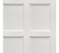 I Love Wallpaper Sample Of Classic Wood Panel Wallpaper In Dove White