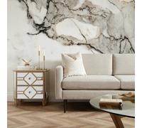 I Love Wallpaper Statuario Marble Mural In Grey Tones
