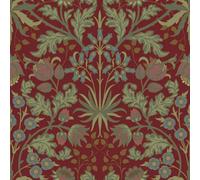 I Love Wallpaper Tulip Trellis Wallpaper In Burgundy