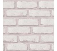 I Love Wallpaper Wandsworth Brick Wallpaper In White