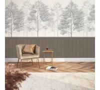 I Love Wallpaper Woodland Whisper Panel Wallpaper In Mocha