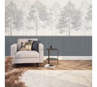 I Love Wallpaper Woodland Whisper Panel Wallpaper In Slate