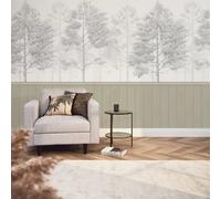 I Love Wallpaper Woodland Whisper Panel Wallpaper In Taupe