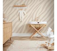 I Love Wallpaper Zebra Print Mural In Cream And Truffle