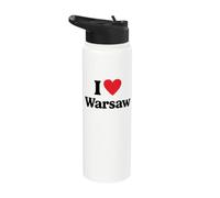 I Love Warsaw Stainless Steel Insulated Water Bottle