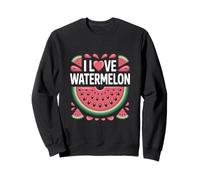 I Love Watermelon Cute Summer Fruit Slice Sweatshirt