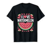 I Love Watermelon Cute Summer Fruit Slice T-Shirt