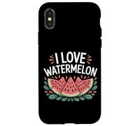 I Love Watermelon Juicy Slices Delight Case for iPhone X/XS