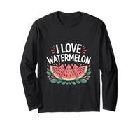 I Love Watermelon Juicy Slices Delight Long Sleeve T-Shirt