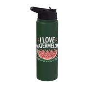 I Love Watermelon Juicy Slices Delight Stainless Steel Insulated Water Bottle