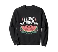 I Love Watermelon Juicy Slices Delight Sweatshirt