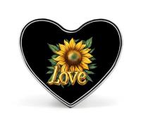 I Love Weed Heart Badge Unisex Metal Memorial Reel Pin Lapel Brooch Button Dress Coat Accessories for Backpack Wedding