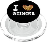 I Love Weiners Hotdogs Frankfurter Wiener Frank Sausage Bun PopSockets PopGrip for MagSafe