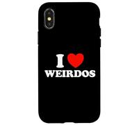 I Love Weirdos Funny Cute Odd Strange Awesome Geek Freak Fan Case for iPhone X/XS