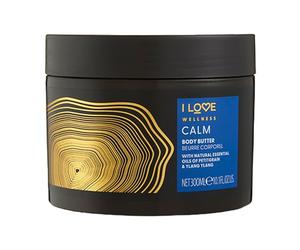 I Love Wellness Calm Body Butter - Rich Moisturiser with Petitgrain & Ylang Ylang Essential Oils - Avocado & Coconut Oil for Nourished, Silky Skin - Vegan & Cruelty-Free Skincare - 300ml