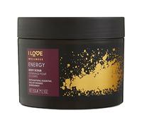 I Love Wellness Energy Body Scrub - Invigorating Exfoliant with Orange & Bergamot Essential Oils - Gently Buffs Away Dead Skin & Impurities - Vegan & Cruelty-Free Skincare - 350g