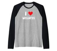 I Love Wellness - Therapy Self Care Mindfulness Raglan Baseball Tee