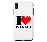 I love Wesley funny fist name design Case for iPhone XS Max
