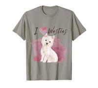 I Love Westies Cute West Highland Terrier Design T-Shirt