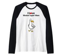 I Love Weston-Super-Mare Raglan Baseball Tee