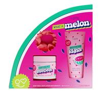 I LOVE What a Melon Body Wash 100ml & Moisturising Body Lotion 150ml with a luxurious Hair Scrunchy Refreshing Melon Scented Skincare Set for Soft Smooth Hydrated Skin