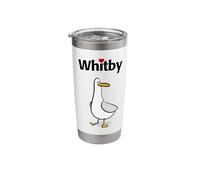 I Love Whitby Funny Seagull Stainless Steel Insulated Tumbler