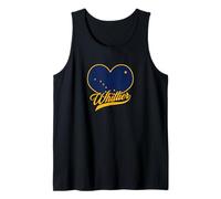 I Love Whittier Alaska Heart State Flag Novelty Souvenir Tank Top