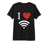 I Love Wi-Fi Internet Tech Social Media Addicted Premium T-Shirt